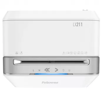 Fellowes LX Series Powershred LX21 paper shredder Micro-cut shredding Grey, White