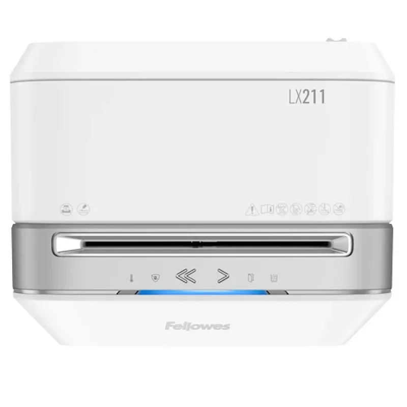 Fellowes LX Series Powershred LX21 paper shredder Micro-cut shredding Grey, White