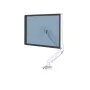 Fellowes Platinum Series Monitor Arm - Monitor Mount for 8KG 40 inch Screens - Adjustable Monitor Desk Mount - Tilt 45° Pan 180° Swivel 360° Rotation 360°, VESA 75 x 75/100 x 100 - White