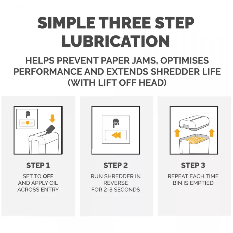 Fellowes Powershred Bottled Lubricant (355ml), Lubricating oil, 0.355 L, Yellow, 90 mm, 35 mm, 20 mm