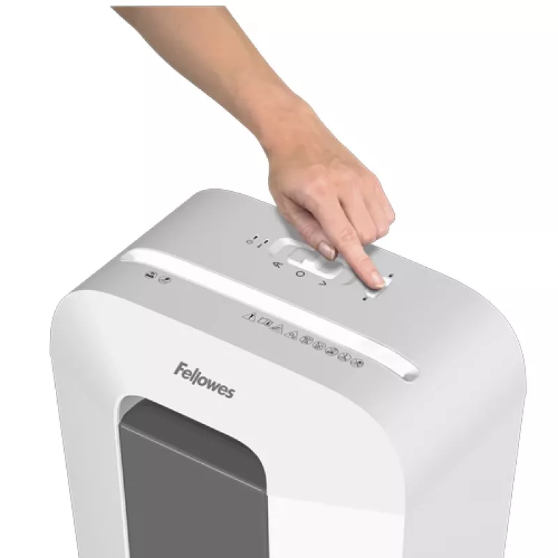 Fellowes LX Series Powershred LX50 (white) Cross-Cut Shredder - patented Safety Lock