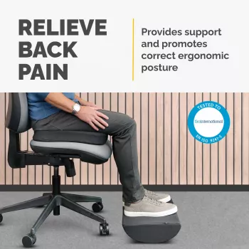 Fellowes Foot Rest Under Desk Breyta Foot Rest Cushion, Black, Polyester, 45 cm, 30 cm, 450 mm, 300 mm