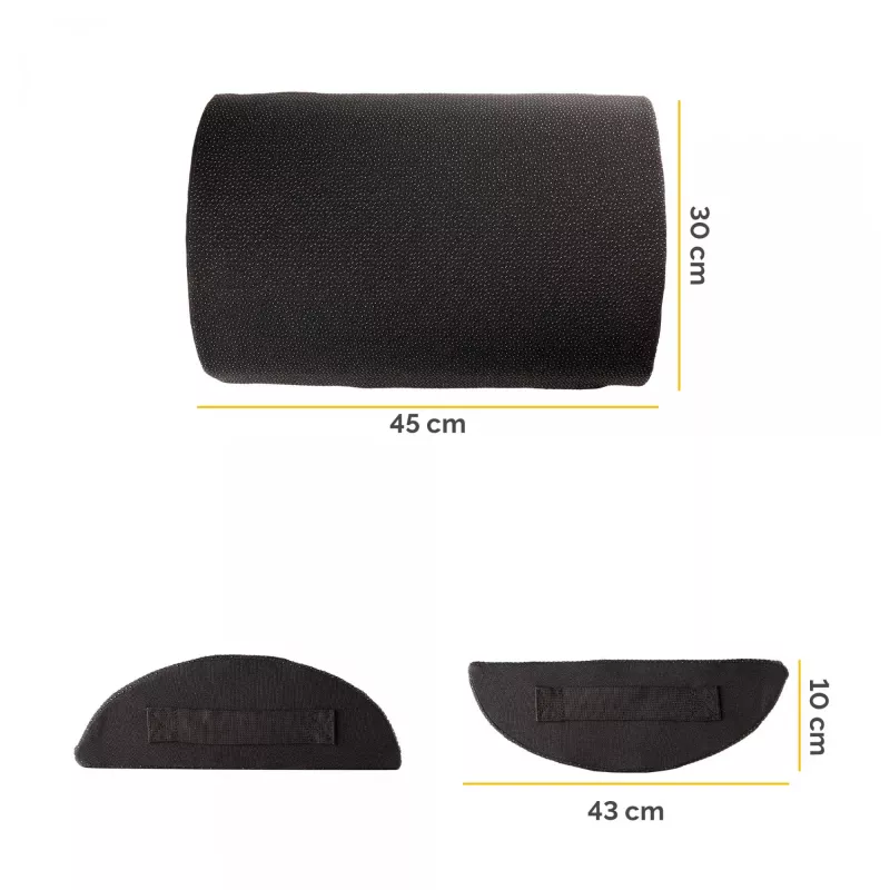Fellowes Foot Rest Under Desk Breyta Foot Rest Cushion, Black, Polyester, 45 cm, 30 cm, 450 mm, 300 mm