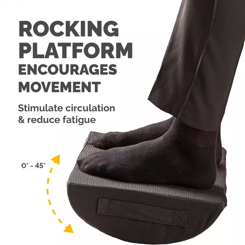 Fellowes Foot Rest Under Desk Breyta Foot Rest Cushion, Black, Polyester, 45 cm, 30 cm, 450 mm, 300 mm