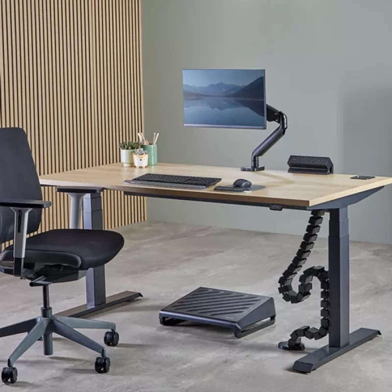 Fellowes 100136871 cable organizer Desk Cable sleeve Black 1 pc(s)