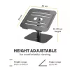 Fellowes Alumia Laptop Riser Desk Based Laptop Stand Max Size 15 inch Max Weight 5kg Black