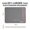 Fellowes Breyta XL Mouse Mat with Non-Slip Base XL Mouse Pad with Antibacterial Protection Grey