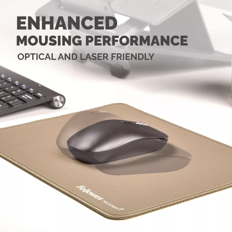 Fellowes Breyta (New) XL Mousepad Sand, Sand, Monochromatic, Non-slip base