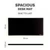 Fellowes Computer Desk Mat with Non-Slip Base Breyta Desk Mat with Antibacterial Protection Black