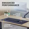 Fellowes Computer Desk Mat with Non-Slip Base Breyta Desk Mat with Antibacterial Protection Black
