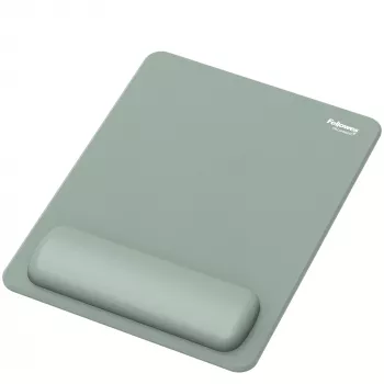 Fellowes Breyta XL Mouse Mat Wrist Rest XL Mouse Pad Wrist Support with Antibacterial Protection Ergonomic Mouse Mat Sage