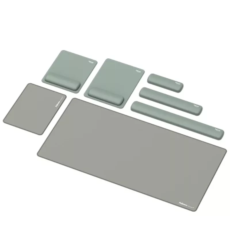 Fellowes Wrist Rest Breyta Palm Rest with Antibacterial Protection Ergonomic Wrist Support Sage