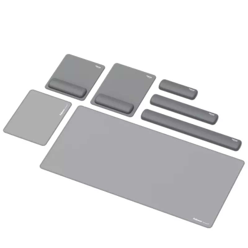 Fellowes Keyboard Wrist Rest Breyta Compact Keyboard Wrist Support with Antibacterial Protection Ergonomic Wrist Support Grey