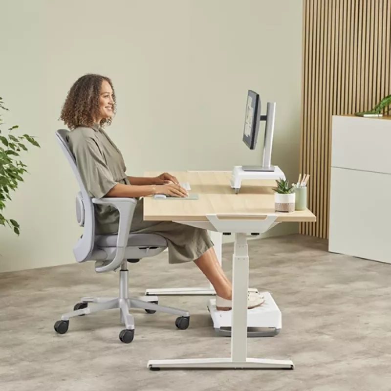 Fellowes Keyboard Wrist Rest Breyta Compact Keyboard Wrist Support with Antibacterial Protection Ergonomic Wrist Support Sage