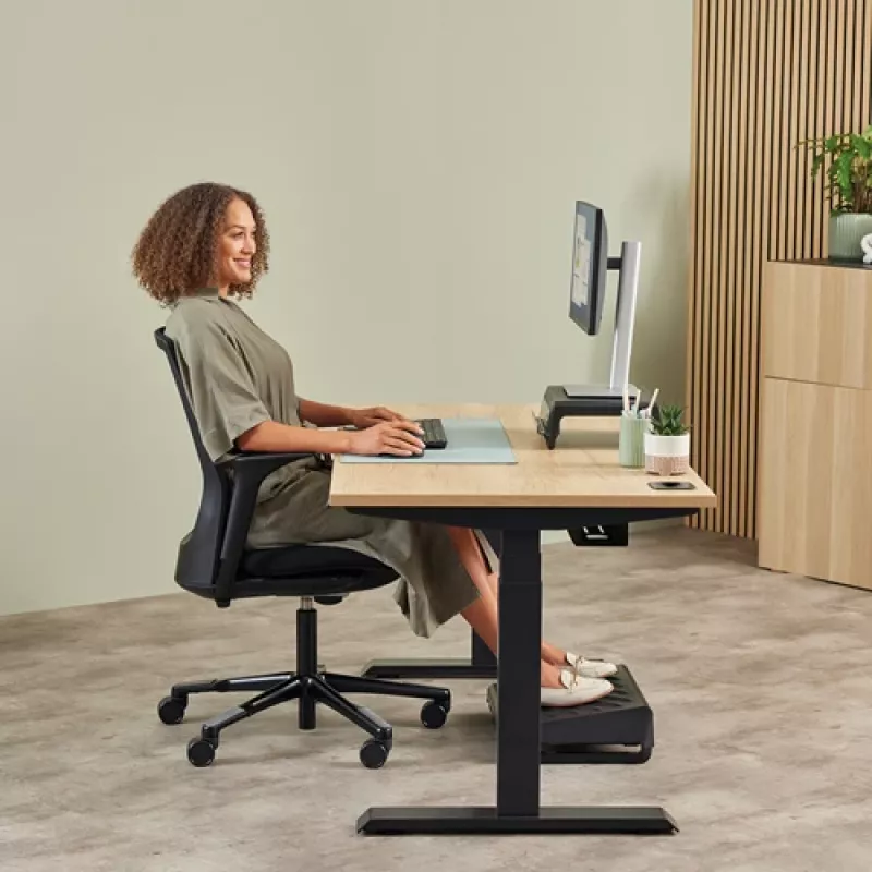 Fellowes Vertical Wireless Mouse Breyta Plus+ Ergonomic Right Handed Vertical Mouse with Antibacterial Protection Large