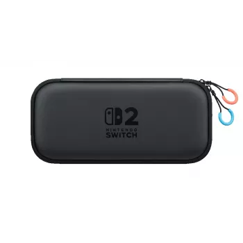 Nintendo Switch 2 Carrying Case & Screen Protector, Hardshell case, Nintendo, Black, Nintendo Switch 2, Zipper, 142 mm
