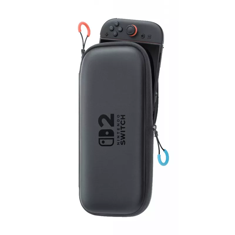 Nintendo Switch 2 Carrying Case & Screen Protector, Hardshell case, Nintendo, Black, Nintendo Switch 2, Zipper, 142 mm
