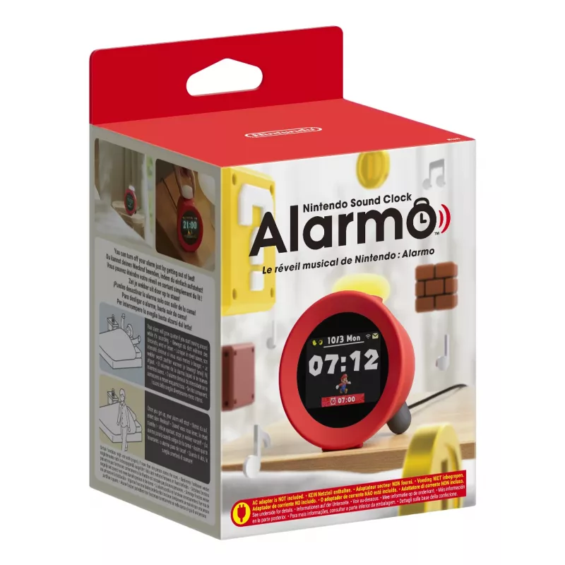 Nintendo 10013963 alarm clock Digital alarm clock Red