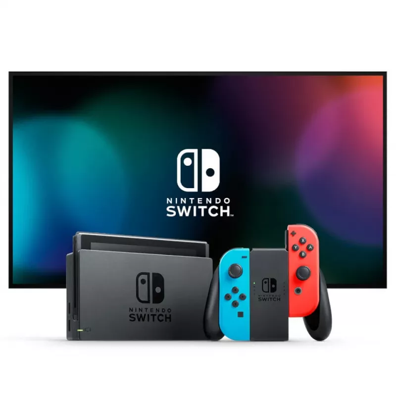 Nintendo Switch + Mario Kart 8 Deluxe portable game console 15.8 cm (6.2 inch) 32 GB Touchscreen Wi-Fi Black, Blue, Red