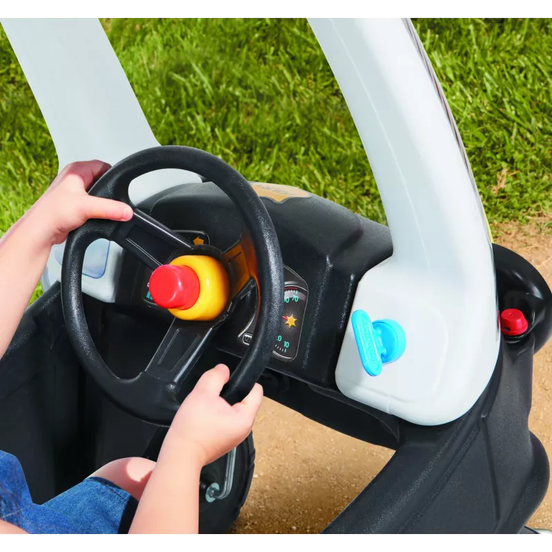 Little Tikes Tikes Patrol Police Car, 1.5 yr(s), 4 wheel(s), Plastic, Black, White, Batteries required