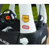 Little Tikes Tikes Patrol Police Car, 1.5 yr(s), 4 wheel(s), Plastic, Black, White, Batteries required