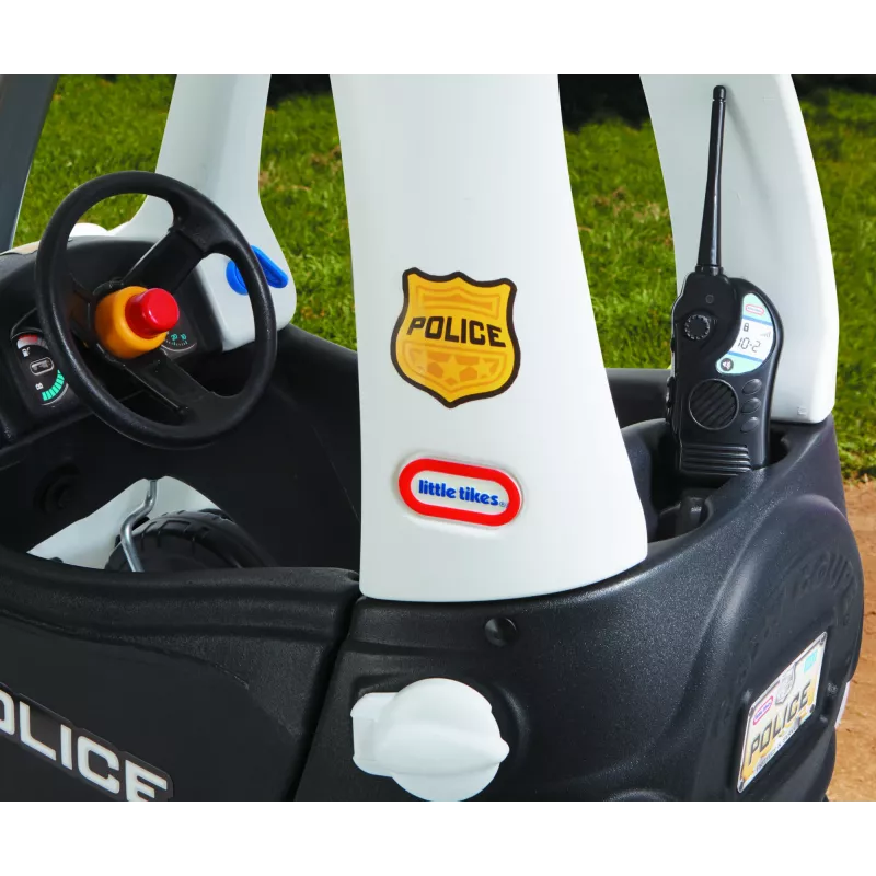Little Tikes Tikes Patrol Police Car, 1.5 yr(s), 4 wheel(s), Plastic, Black, White, Batteries required