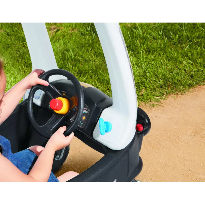 Little Tikes Tikes Patrol Police Car, 1.5 yr(s), 4 wheel(s), Plastic, Black, White, Batteries required