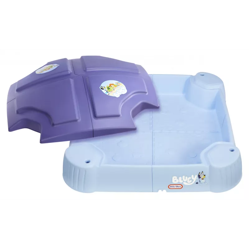 Little Tikes Bluey Beach Day Sandbox, Square, Plastic, Blue, Sandbox