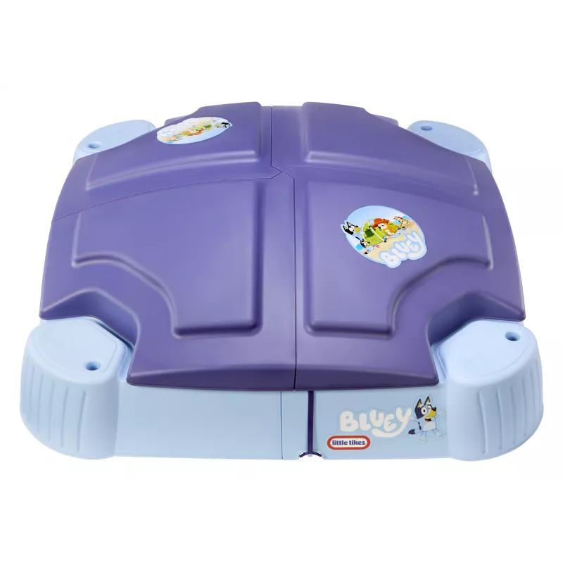 Little Tikes Bluey Beach Day Sandbox, Square, Plastic, Blue, Sandbox