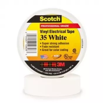 3M 35-WHITE-3/4, Blister, UL, CSA, RoHS 2011/65/EU, 20.1 m, 0.1778 mm