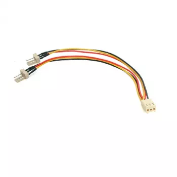 StarTech.com 6in TX3 Fan Power Splitter Cable, Molex (3-pin), Molex (3-pin), 0.152 m, Male, Female, Assorted colours, White