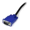 StarTech.com 10 ft Ultra Thin USB VGA 2-in-1 KVM Cable, 3 m, VGA, Black, USB, USB A + VGA, VGA