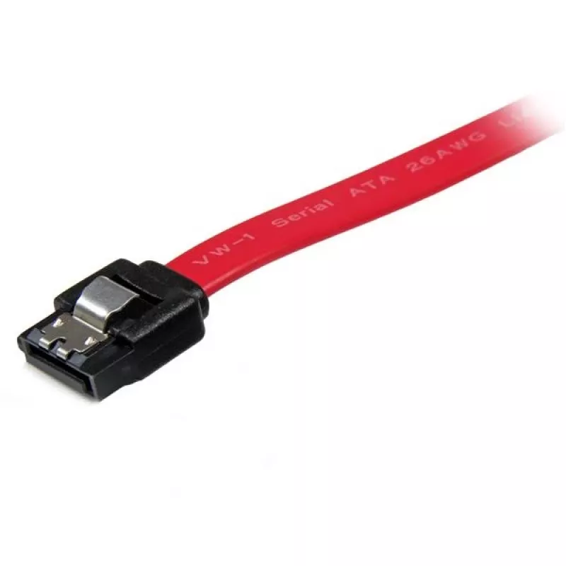 StarTech.com 12in Latching SATA Cable, 0.304 m, SATA III, SATA 7-pin, SATA 7-pin, Male/Male, Red