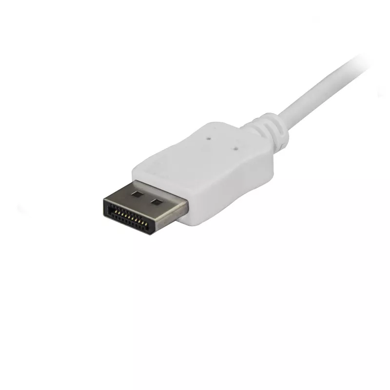 StarTech.com 6ft/1.8m USB C to DisplayPort 1.2 Cable 4K 60Hz - USB-C to DisplayPort Adapter Cable HBR2 - USB Type-C DP Alt Mode to DP Monitor Video Cable - Works w/ Thunderbolt 3 - White
