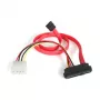StarTech.com 18in SAS 29 Pin to SATA Cable with LP4 Power, SATA 15-pin, LP4 M, SAS 29 Pin Plug, 0.457 m, Straight, Straight, Red