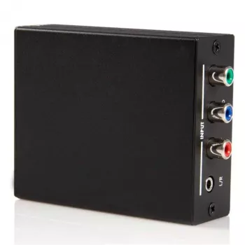 StarTech.com Component to HDMI Video Converter with Audio, Black, RoHS, CE, FCC, 1080p, HDMI, 5 V, 80 mm