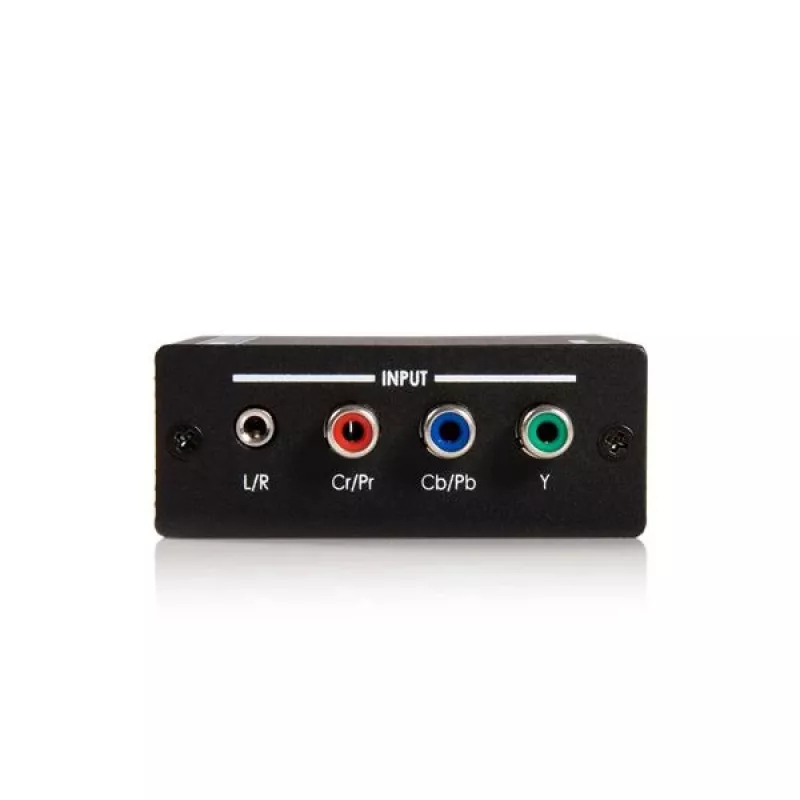StarTech.com Component to HDMI Video Converter with Audio, Black, RoHS, CE, FCC, 1080p, HDMI, 5 V, 80 mm
