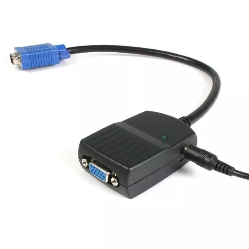 StarTech.com 2 Port VGA Video Splitter - USB Powered, VGA, 2x VGA, 2048 x 1536 pixels, Black, Plastic, 61 m