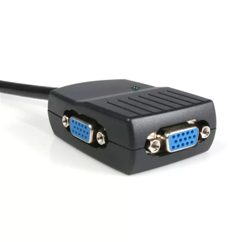 StarTech.com 2 Port VGA Video Splitter - USB Powered, VGA, 2x VGA, 2048 x 1536 pixels, Black, Plastic, 61 m