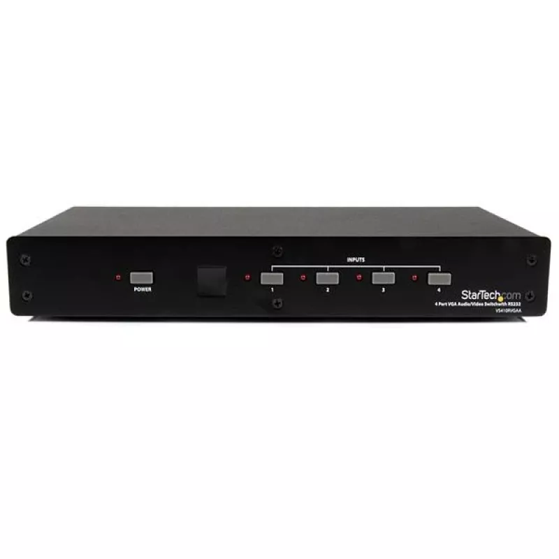 StarTech.com 4 Port VGA Video Audio Switch with RS232 control