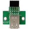 StarTech.com 2 Port USB Motherboard Header Adapter, IDC, USB 2.0, Black, Green, Stainless steel, 20 mm, 125 mm, 230 mm