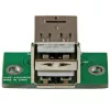StarTech.com 2 Port USB Motherboard Header Adapter, IDC, USB 2.0, Black, Green, Stainless steel, 20 mm, 125 mm, 230 mm