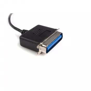 StarTech.com 10 ft USB to Parallel Printer Adapter - M/M, Black, Centronics, USB Type-A, 30.5 m, Male/Male, CE, RoHS
