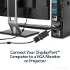 StarTech.com DisplayPort to VGA Adapter - Active DP to VGA Converter - 1080p Video - Durable - DP/DP++ Source to VGA Monitor Cable Adapter Dongle - DP 1.2 to VGA - Latching DP Connector