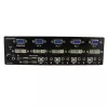 StarTech.com 4 Port DVI VGA Dual Monitor KVM Switch USB with Audio & USB 2.0 Hub