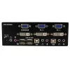 StarTech.com 2 Port DVI VGA Dual Monitor KVM Switch USB with Audio & USB 2.0 Hub