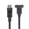 StarTech.com 3ft (1m) Panel Mount DisplayPort Cable - 4K x 2K - DisplayPort 1.2 Extension Cable Male to Female - DP Video Extender Cord with Panel Mount DP Connector - DP Monitor Cable