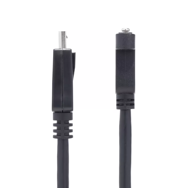 StarTech.com 3ft (1m) Panel Mount DisplayPort Cable - 4K x 2K - DisplayPort 1.2 Extension Cable Male to Female - DP Video Extender Cord with Panel Mount DP Connector - DP Monitor Cable