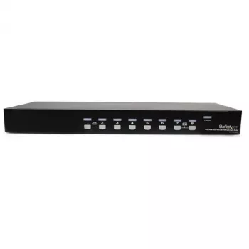 StarTech.com 8 Port Rackmount USB VGA KVM Switch w/ Audio (Audio Cables Included)