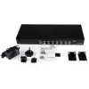StarTech.com 8 Port 1U Rackmount USB KVM Switch with OSD, 1920 x 1440 pixels, Rack mounting, 1U, Black